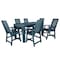 Highwood Usa Weatherly 7pc Rectangular Counter Height Outdoor Patio Furniture Dining Set 72 x 42 AD-ST7WL2CO4BA-NBE - alternate 1